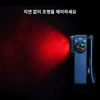 오라이트 Perun 3 Mini 블루 헤드랜턴의 부드러운 레드라이트 야간 조명 모드 작동 모습