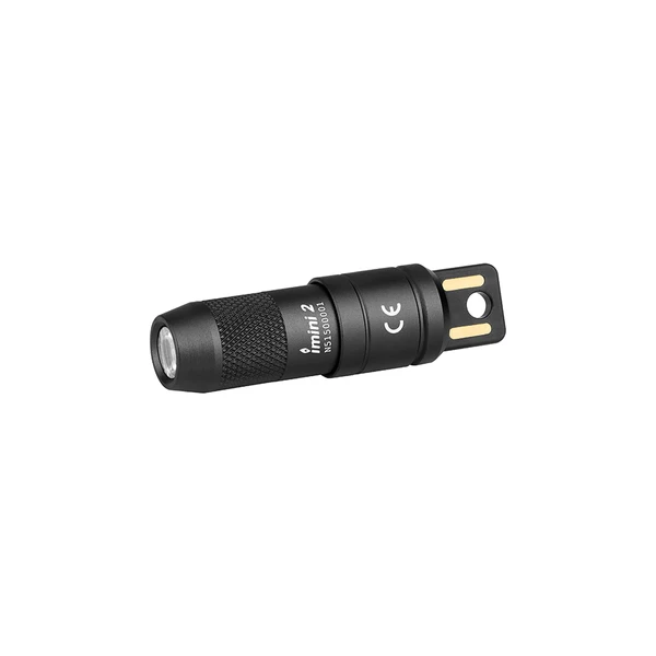 Olight 블랙 Imini 2 미니 키체인 손전등, 휴대용 자석 베이스, 일상 휴대용