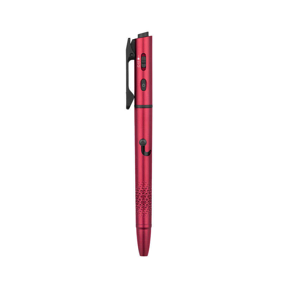 Olight 레드 Open 3 다용도 펜, 사무실 및 일상적인 필기 작업을 위한 펜, 손전등 및 레이저 포인터 기능