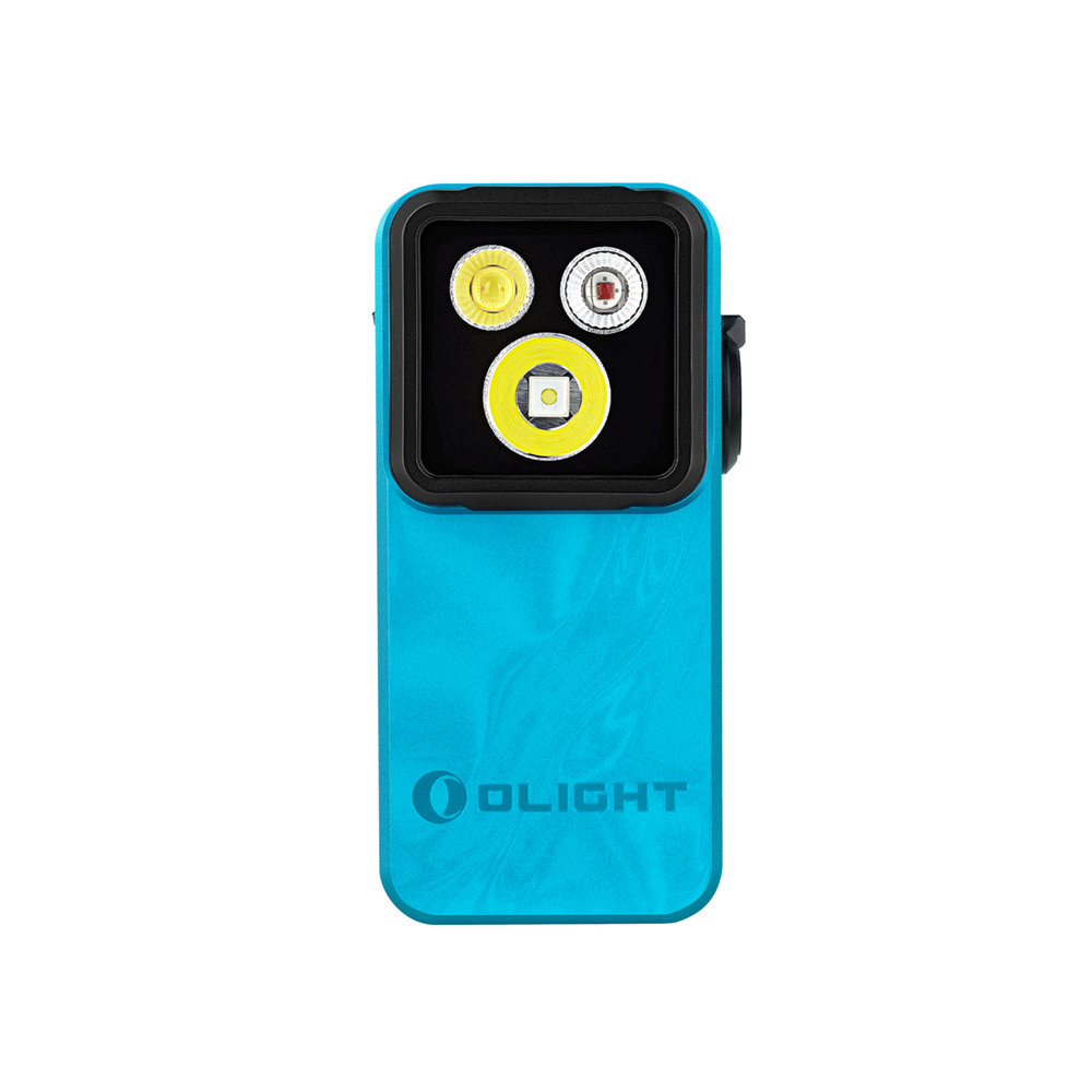 오라이트 Oclip 2 Pro 블루 클립형 미니 LED 손전등 정면
