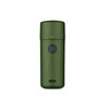 Olight Baton 4 프리미엄 충전식 손전등 측면, 올리브 그린 색상, 디스플레이 화면 및 USB-C 포트 포함