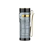 Olight Baton 4 플래시라이트 측면, 금색 클립 및 패턴 그립, 일상 휴대용