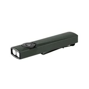 Olight Arkfeld Ultra 초고광도 녹색 플랫 EDC 손전등 클립 및 레이저 포인터 포함, 일상용