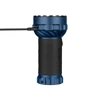 C타입 충전 케이블이 연결된 오라이트 마라우더 3 블루 LED 후래쉬 고성능 서치라이트