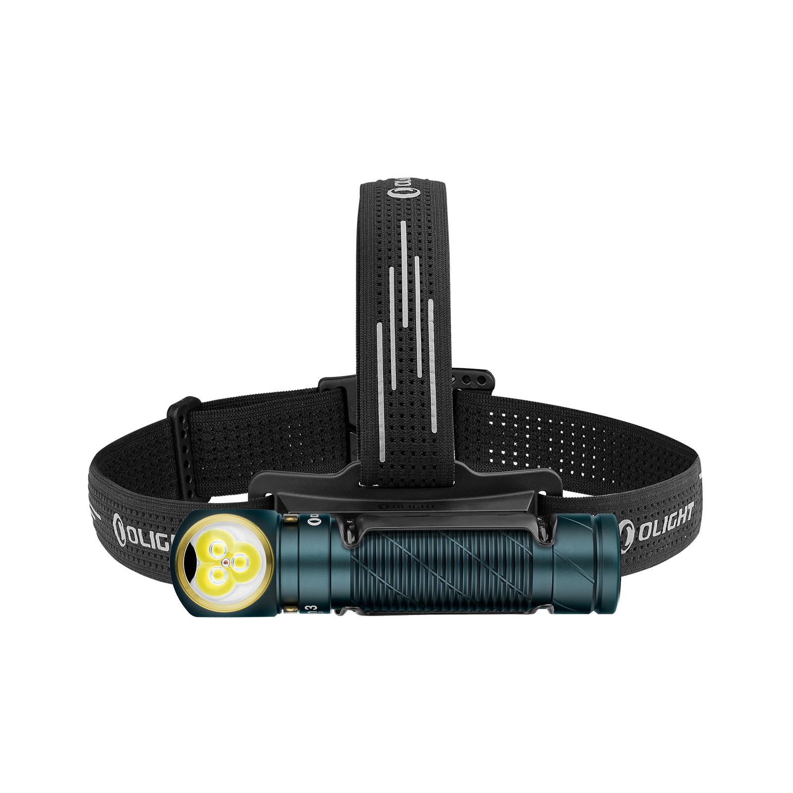 Olight Perun 3 다기능 헤드램프는 작업이나 야외 활동 시 손쉬운 사용을 위해 설계되었습니다.