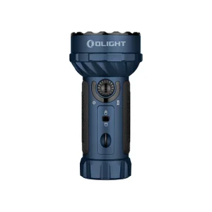 Olight X-Rider, 파란색 본체의 컴팩트하고 강력한 LED 손전등.