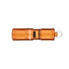 Olight 오렌지 I1R 2 Pro 사이드 뷰 USB 충전 및 열쇠고리가 있는 미니 손전등