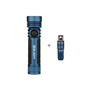 블루 올라이트 손전등과 작은 휴대용 충전기 세트