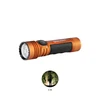 Olight 오렌지 Seeker 4 Pro 손전등, 질감 있는 그립으로 어두운 밤 숲 속에서 사용하는 강력한 조명