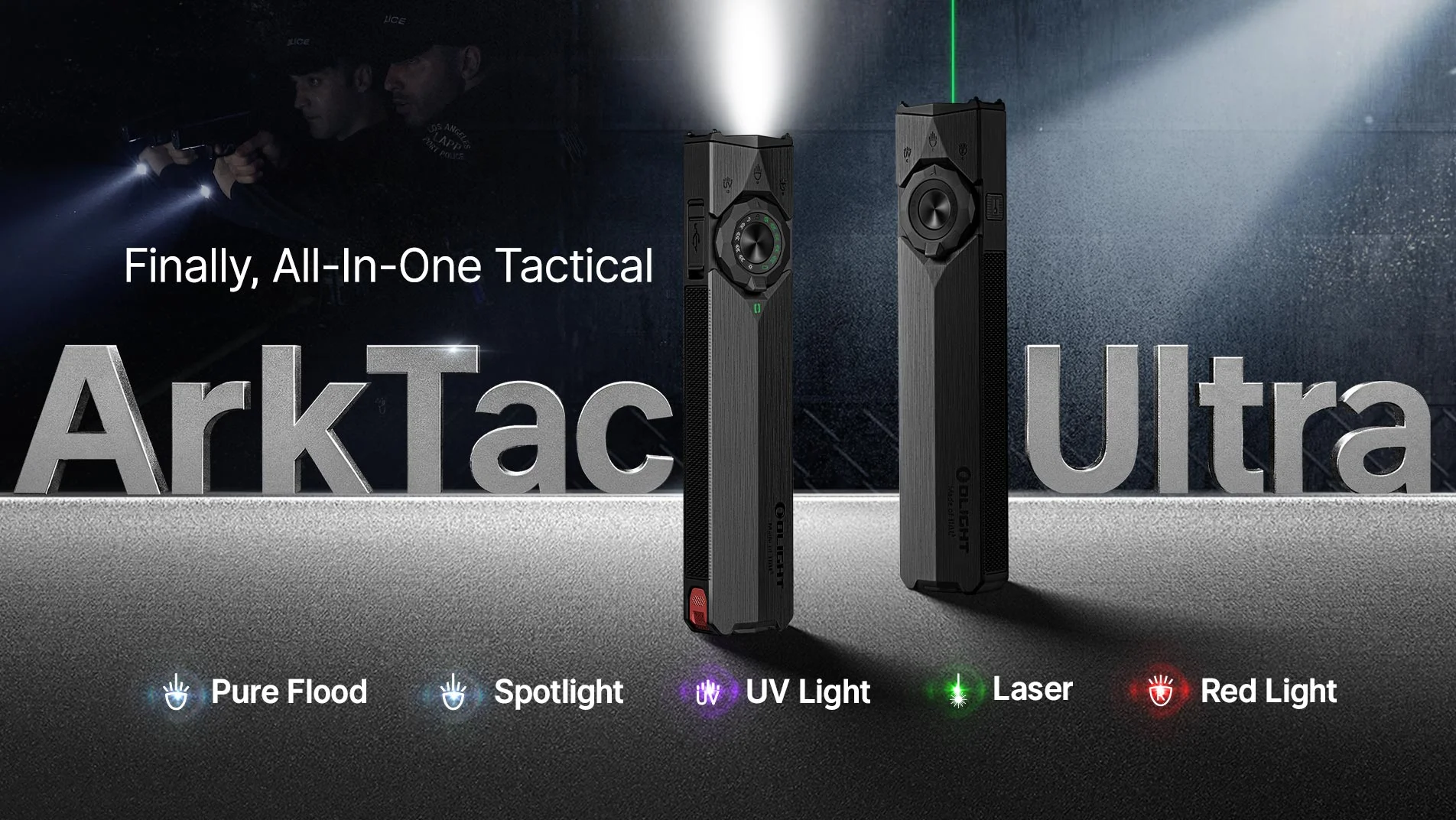 올인원 전술 손전등 Olight ArkTac Ultra 다기능 EDC 충전식 랜턴 완벽 가이드